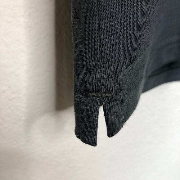 NWT J. Hilburn 100% Merino Wool Black Quarter Zip Pullover Sweater XL Top Casual - Picture 6 of 13